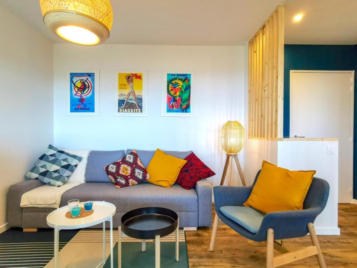 Ilunabarra - Appartement Calme, Vue Mer, Parking - Wifi ซีบูร์ ภายนอก รูปภาพ
